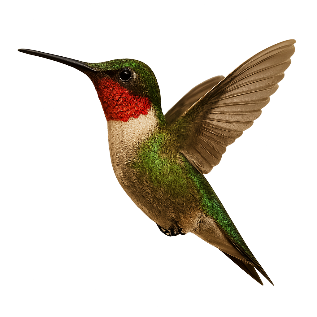 hummingbird flying left